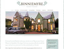 Tablet Screenshot of binniemyreguesthouse.co.uk